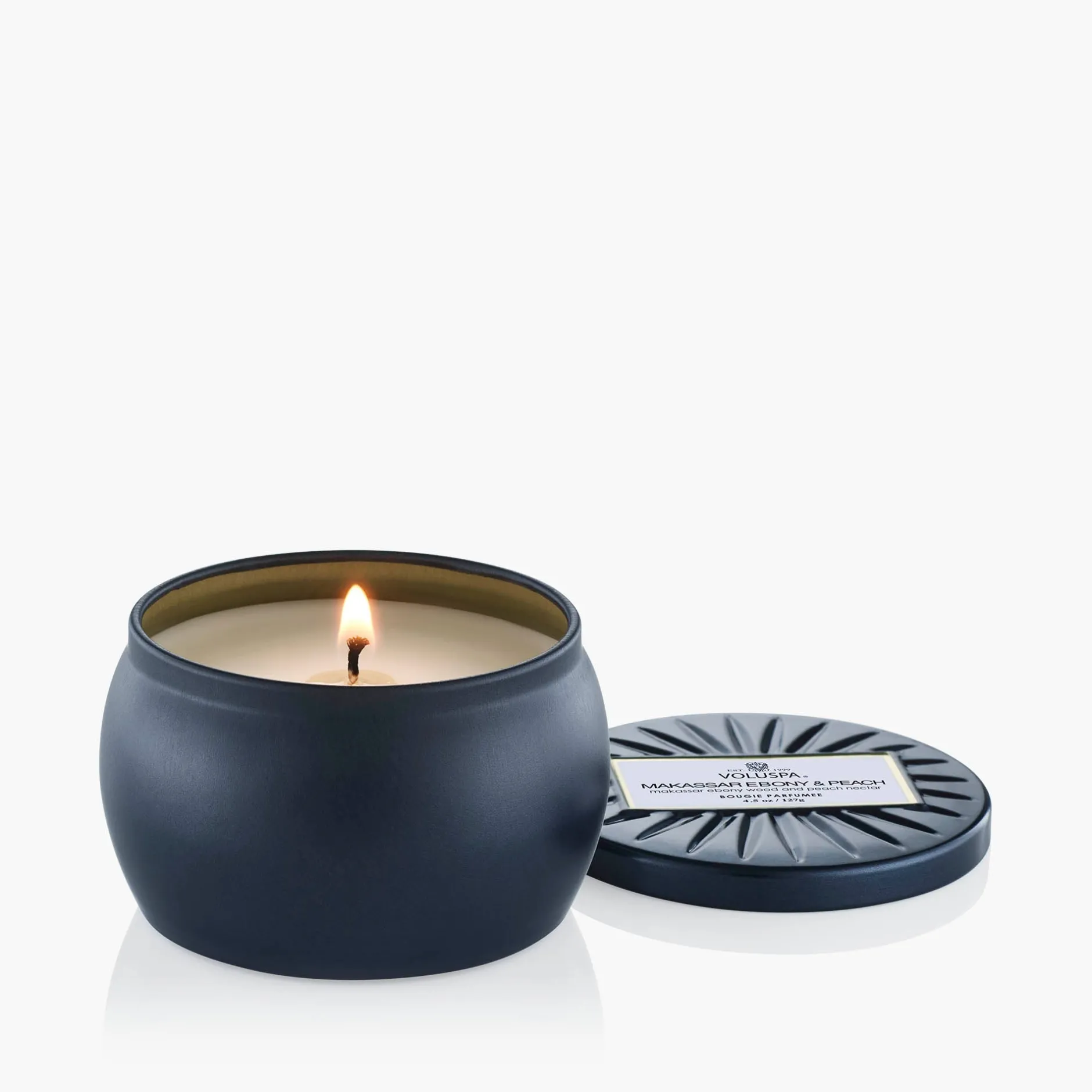 Voluspa Mini Tin|Makassar Ebony & Peach