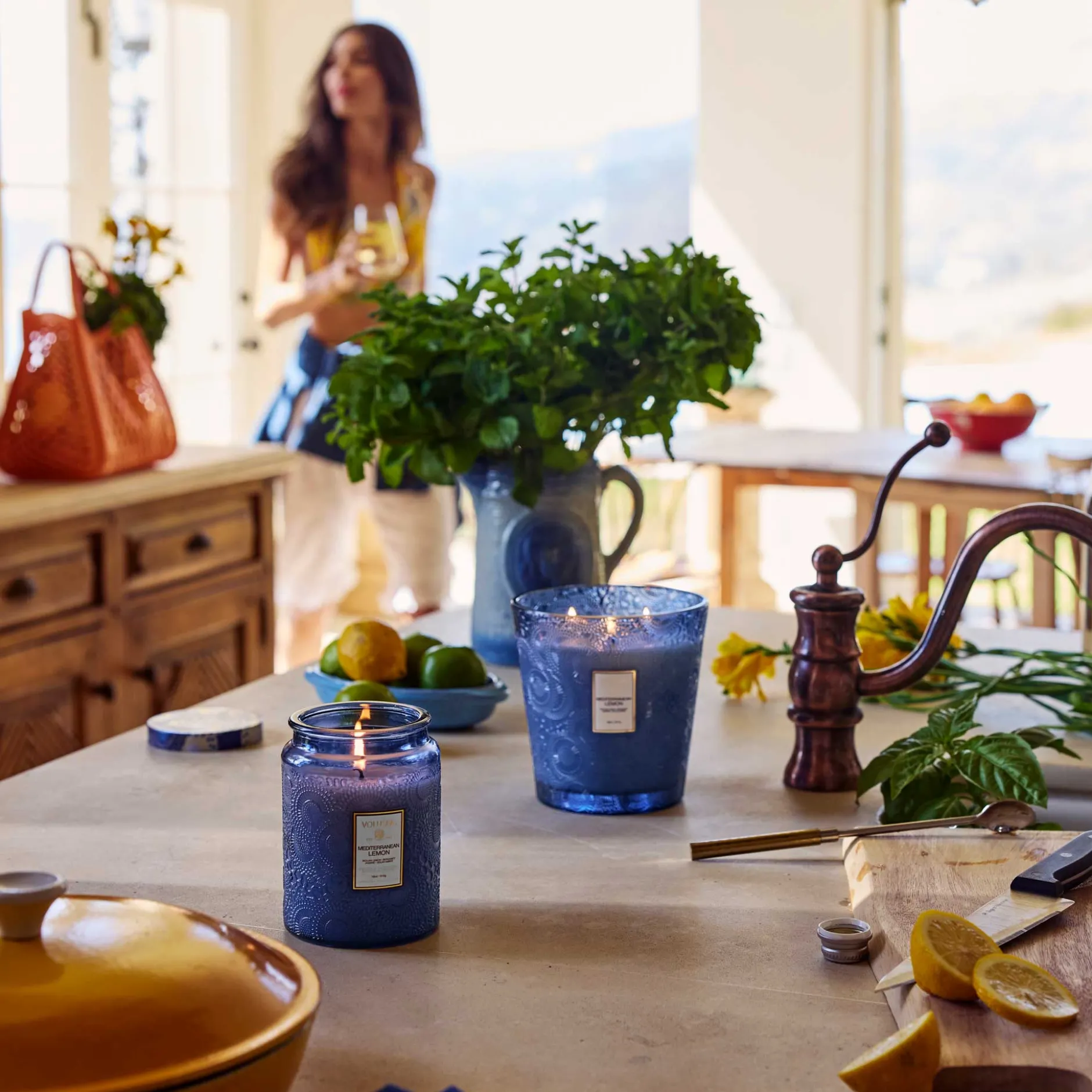 Voluspa Mediterranean Lemon|Large Jars|Mediterranean Lemon