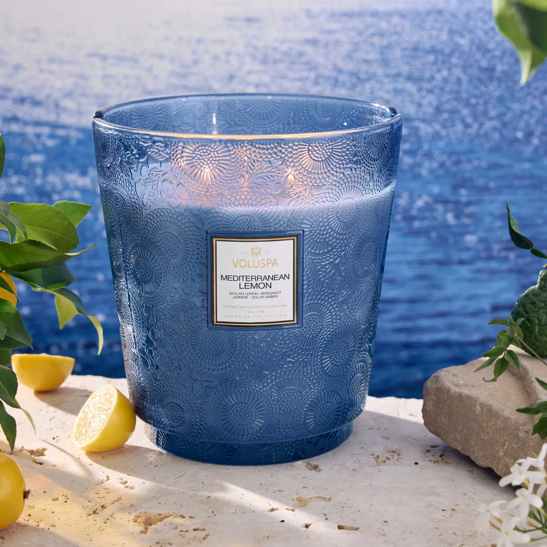 Voluspa Mediterranean Lemon|5 Wick Hearths|Mediterranean Lemon