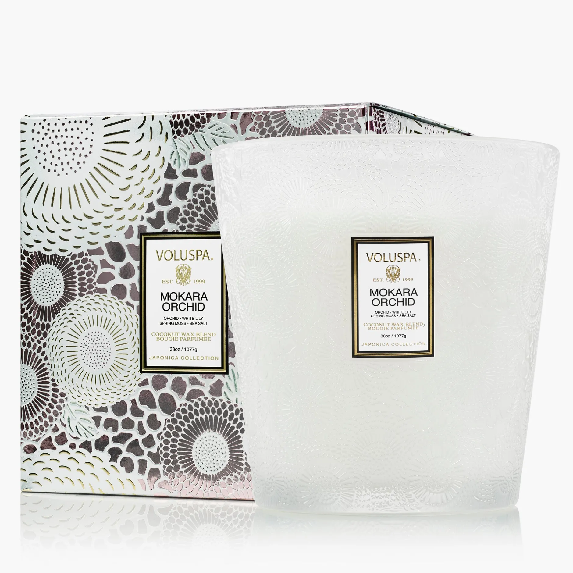 Voluspa Mokara Orchid|3 Wick Hearths + Luxe|Mokara Orchid