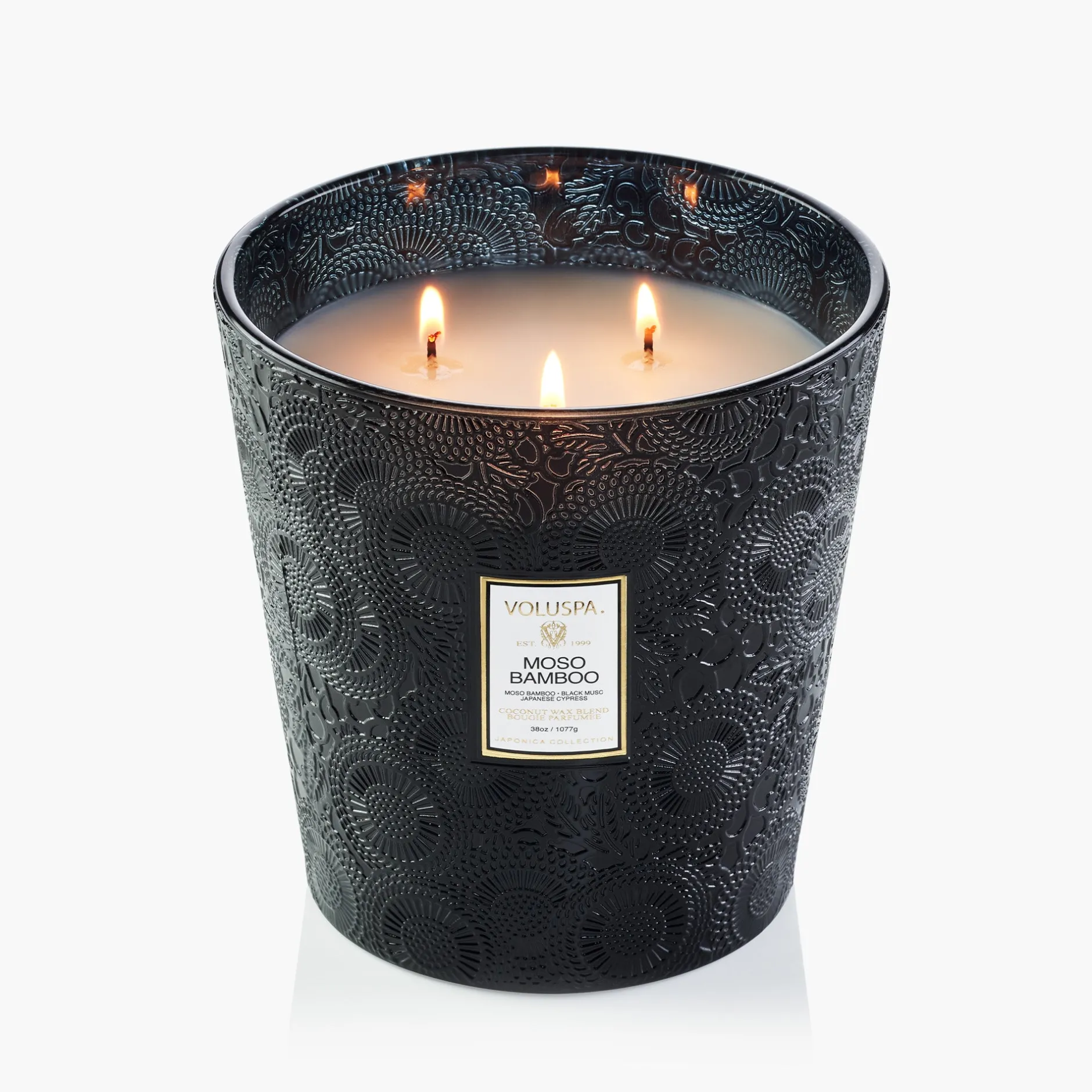 Voluspa Moso Bamboo|3 Wick Hearths + Luxe|Moso Bamboo