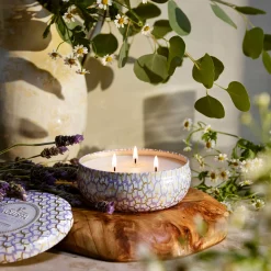 Voluspa 3 Wick Tin|Mountain Lavender & Chamomile|Mountain Lavender & Chamomile