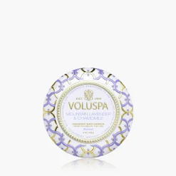 Voluspa Mountain Lavender & Chamomile|Mini Tin|Mountain Lavender & Chamomile