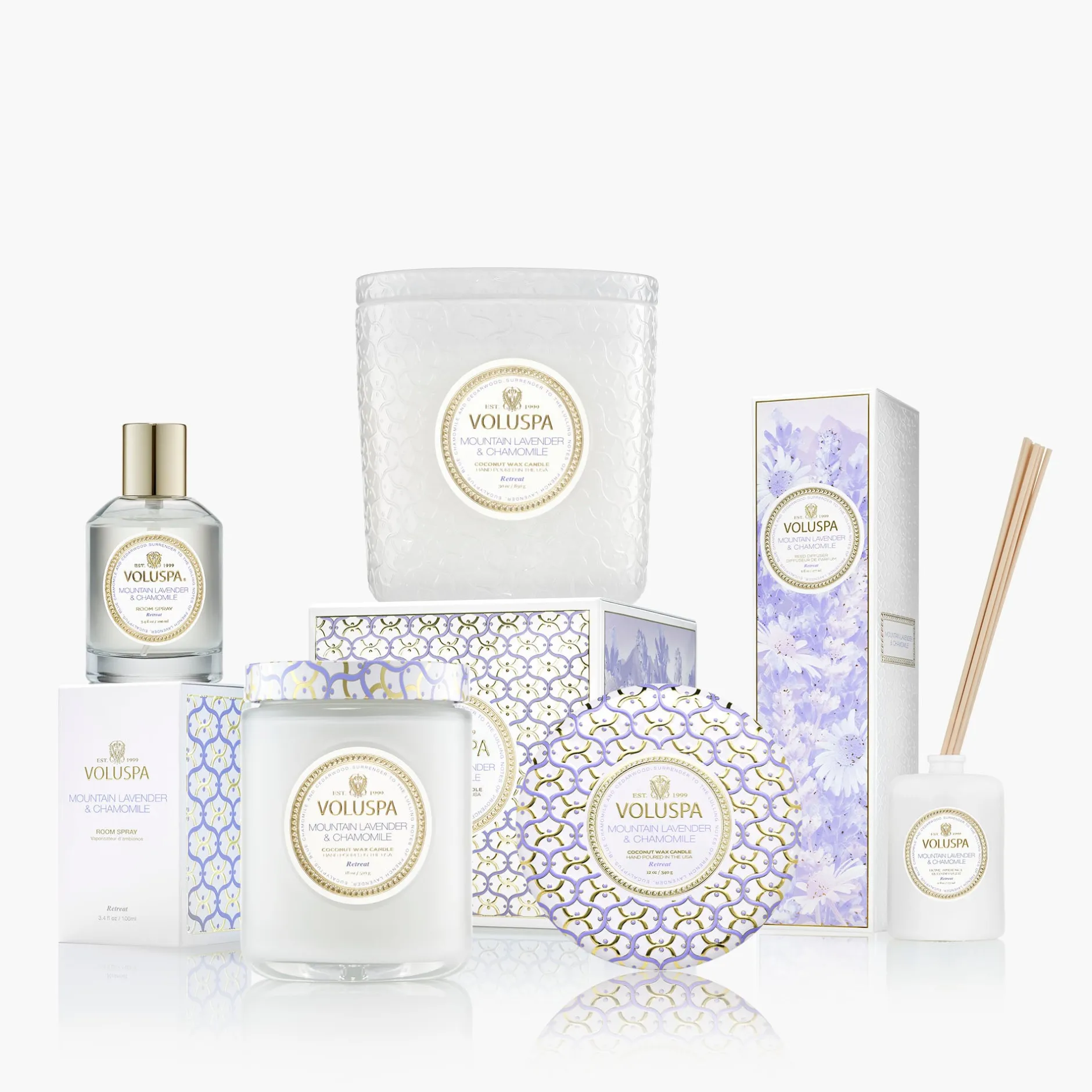 Voluspa Mountain Lavender & Chamomile|Mountain Lavender & Chamomile