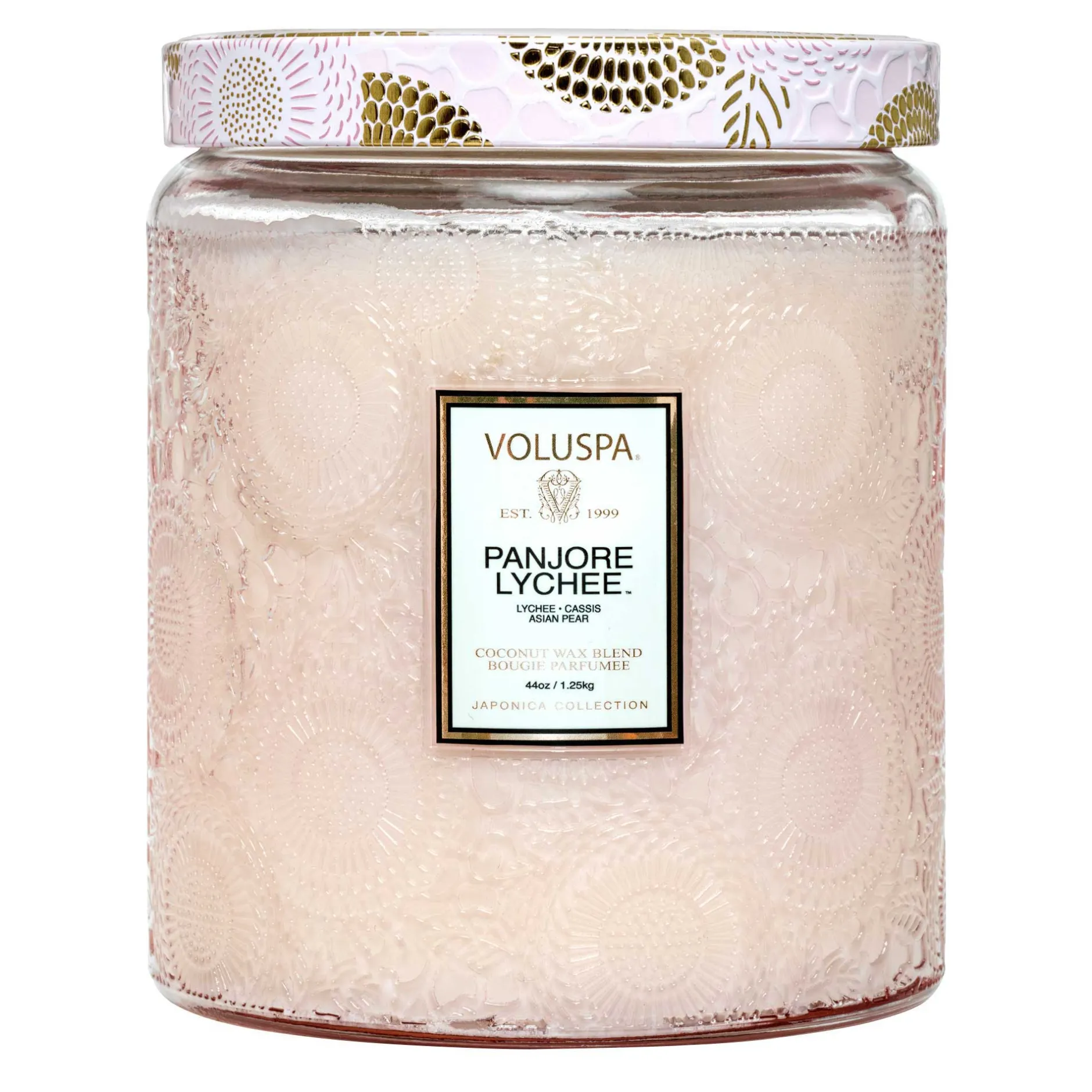 Voluspa 3 Wick Hearths + Luxe|Panjore Lychee