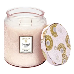 Voluspa 3 Wick Hearths + Luxe|Panjore Lychee