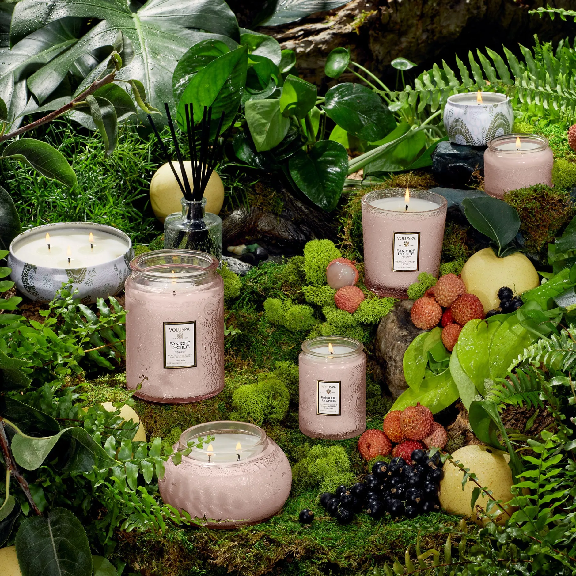 Voluspa 5 Wick Hearths|Panjore Lychee