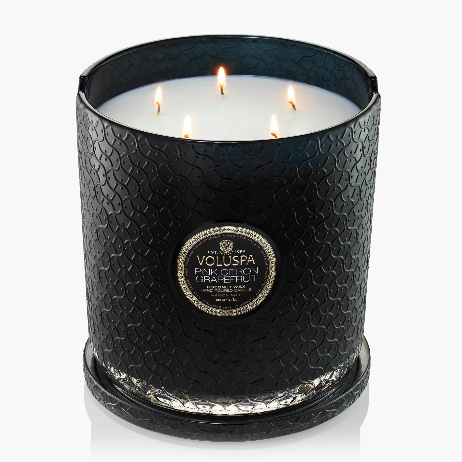 Voluspa 5 Wick Hearths|Pink Citron Grapefruit