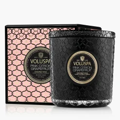 Voluspa 3 Wick Hearths + Luxe|Pink Citron Grapefruit