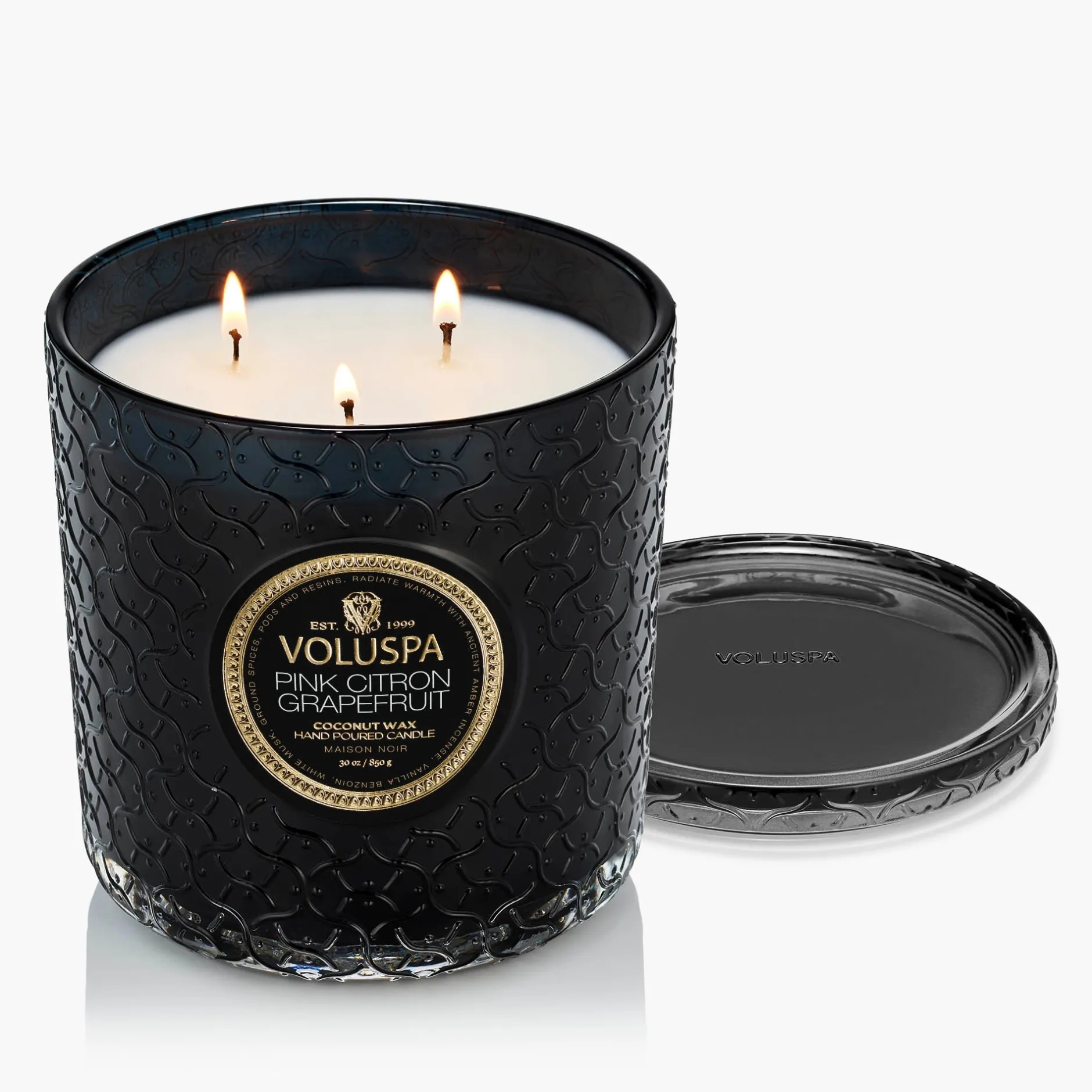 Voluspa 3 Wick Hearths + Luxe|Pink Citron Grapefruit