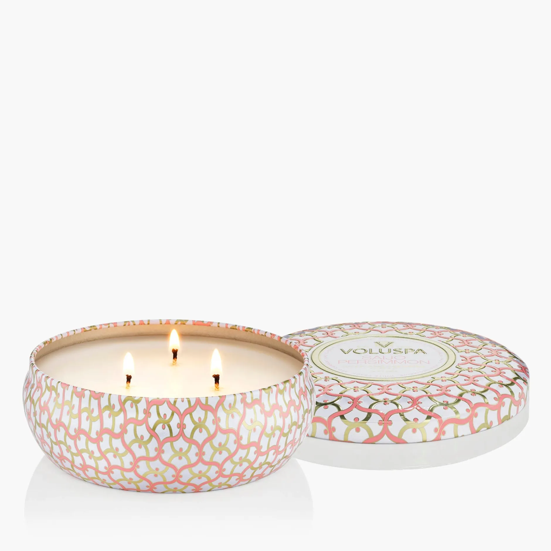 Voluspa 3 Wick Tin|Saijo Persimmon