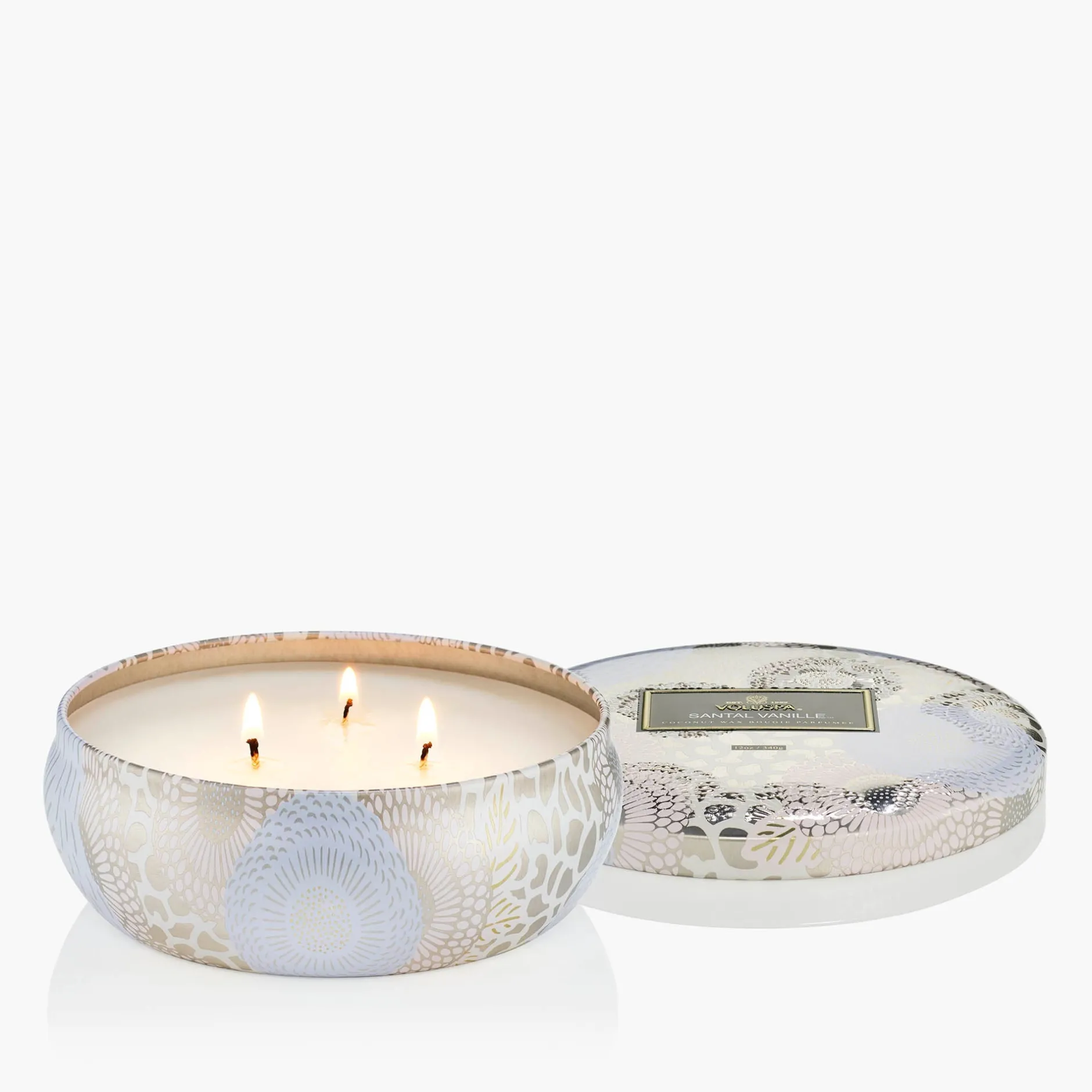 Voluspa Santal Vanille|3 Wick Tin|Santal Vanille