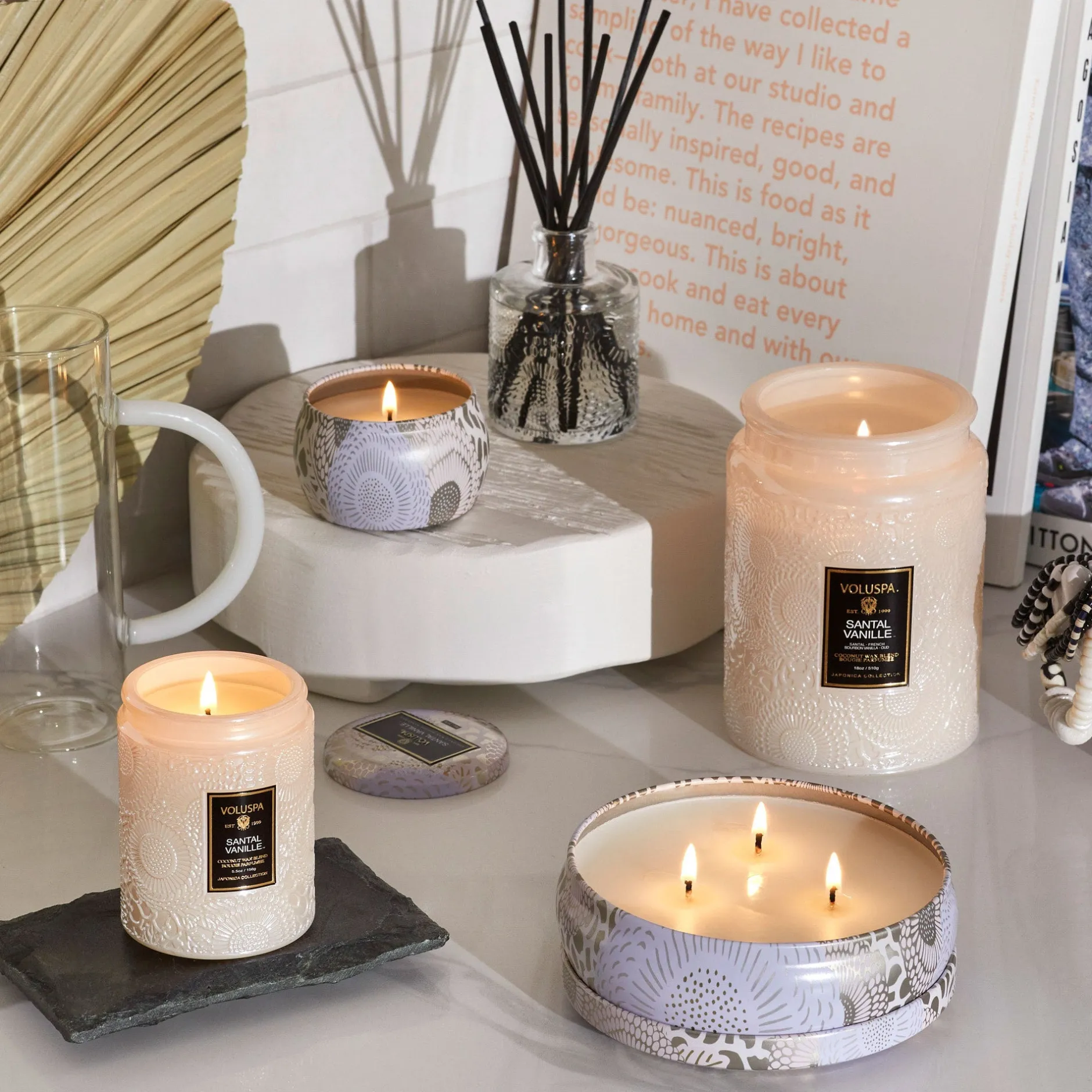 Voluspa Santal Vanille|Large Jars|Santal Vanille