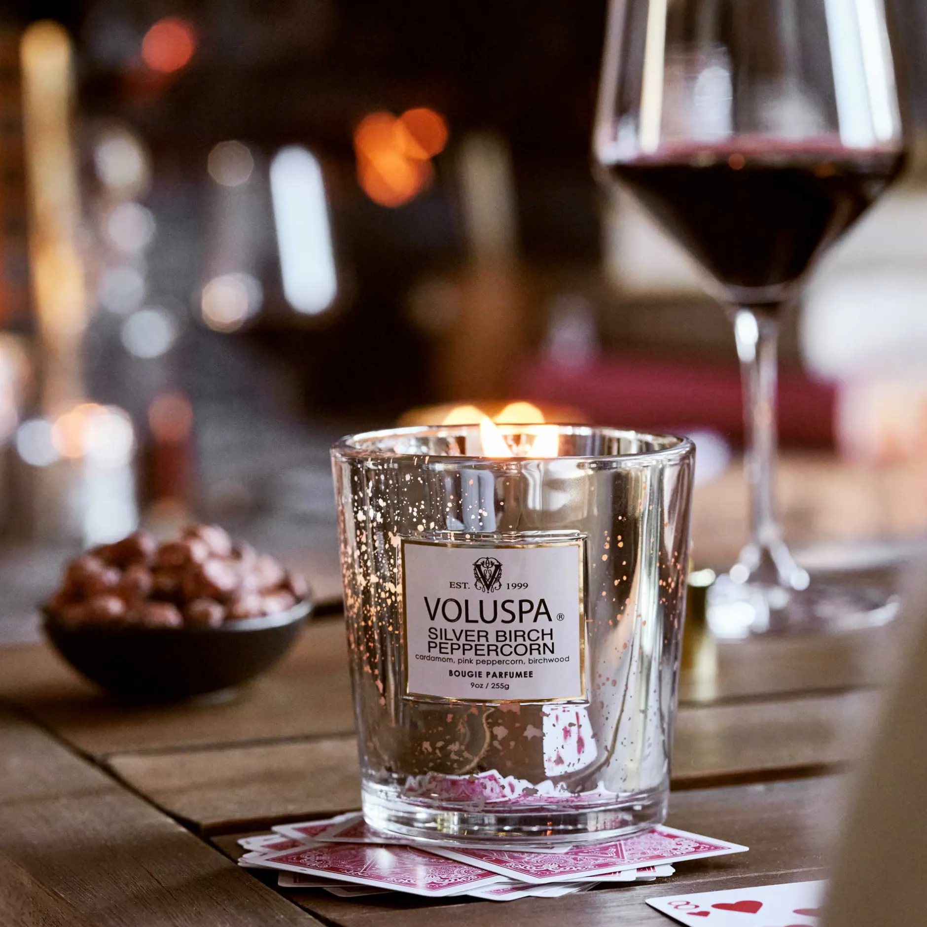 Voluspa Classic Candles|Silver Birch Peppercorn