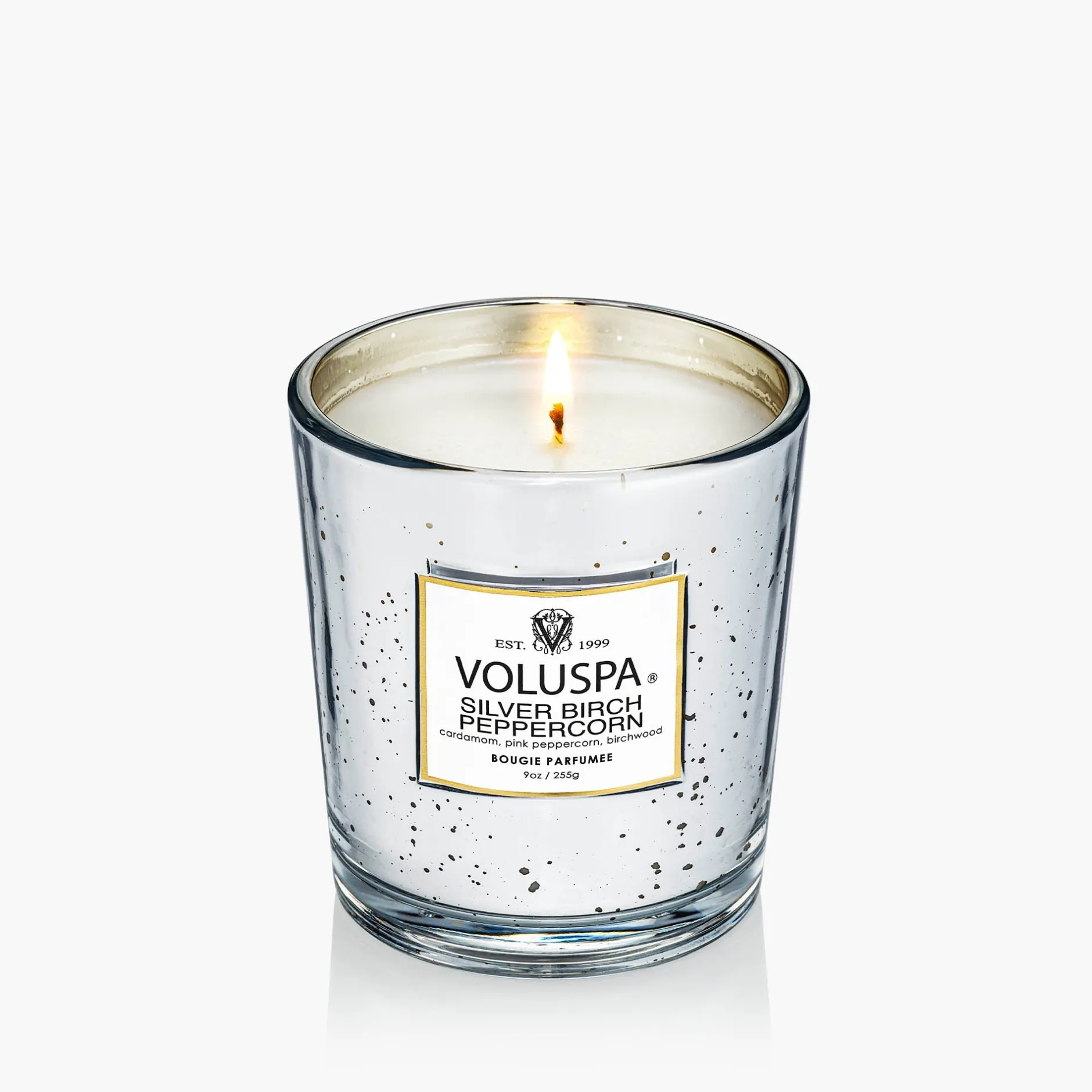 Voluspa Classic Candles|Silver Birch Peppercorn