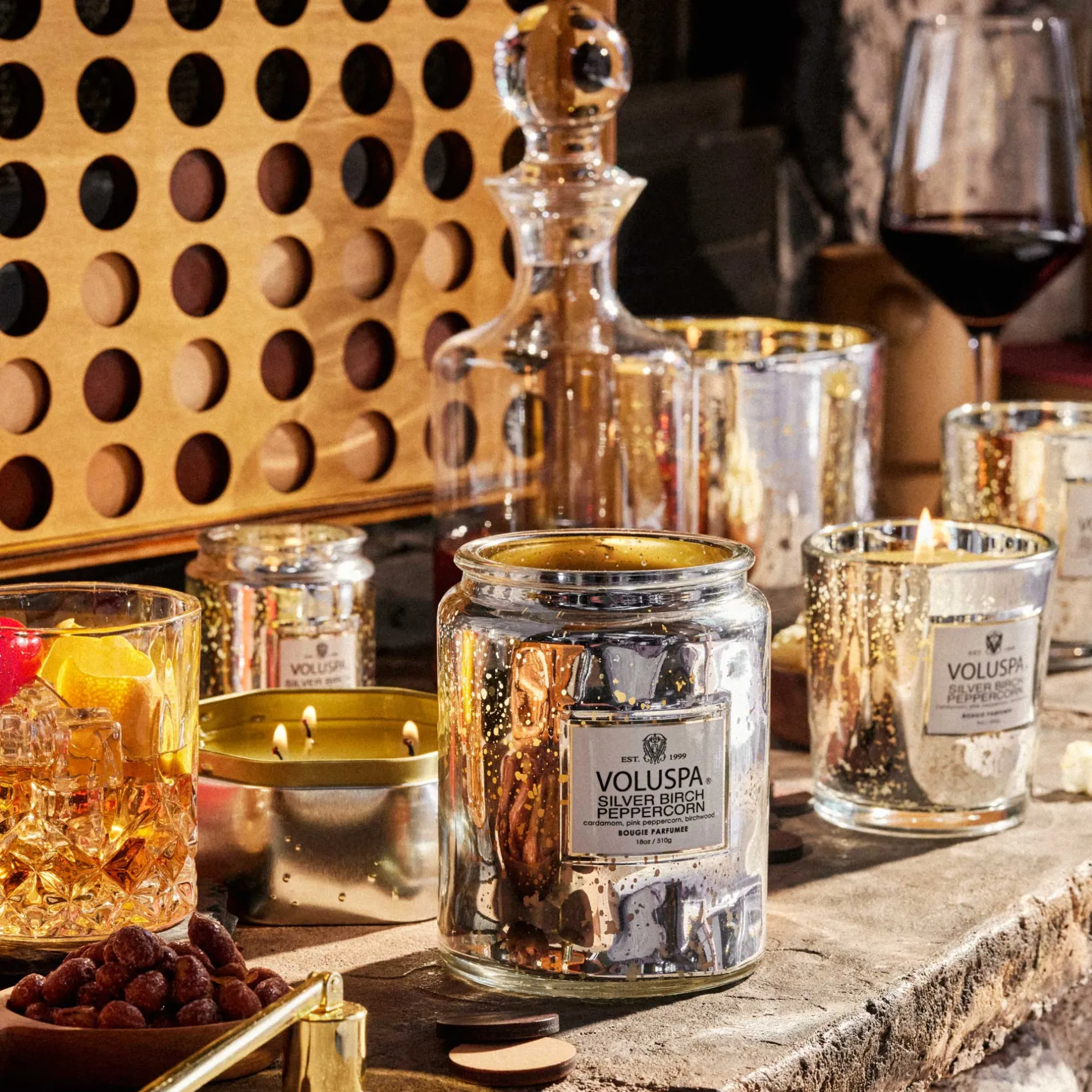 Voluspa Large Jars|Silver Birch Peppercorn