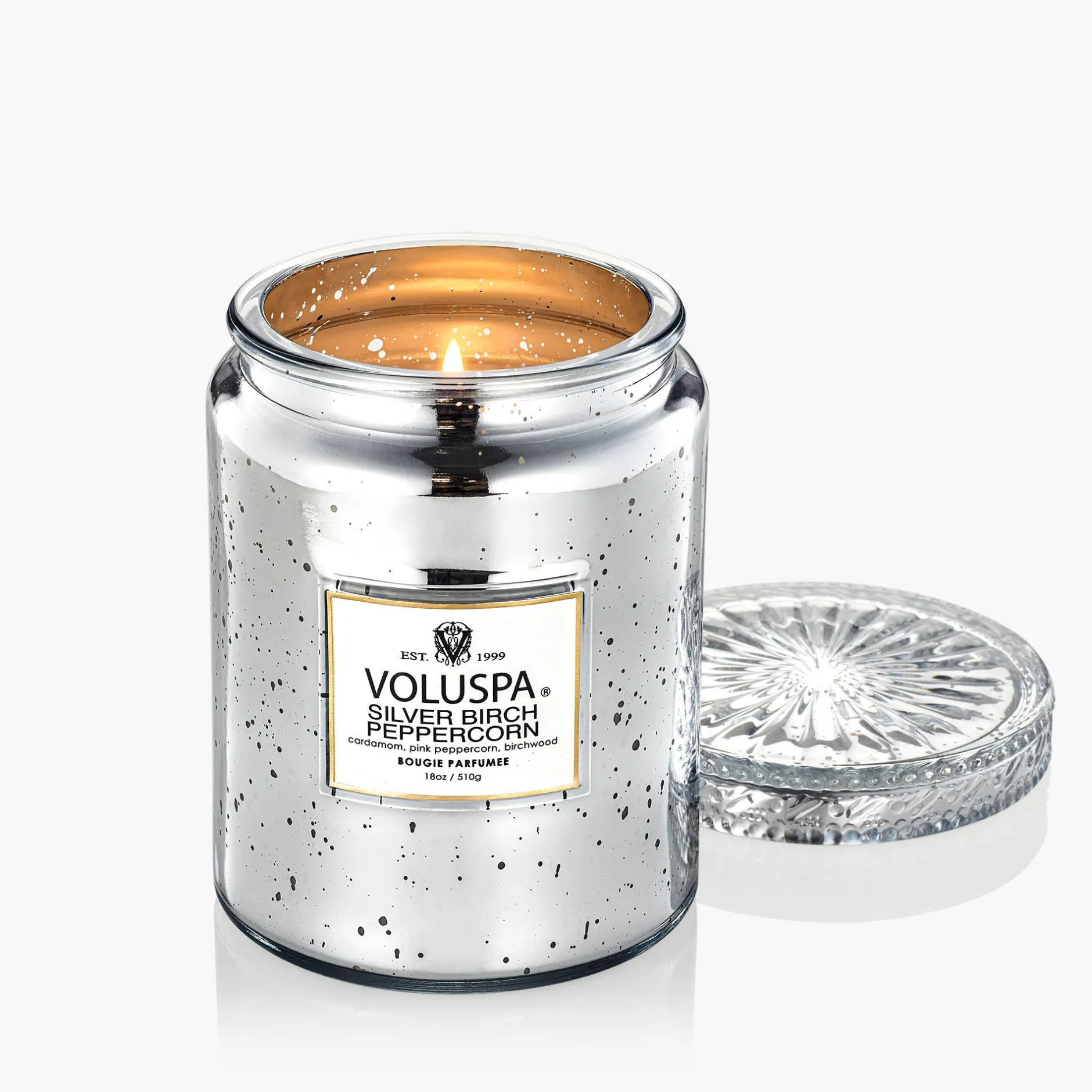Voluspa Large Jars|Silver Birch Peppercorn