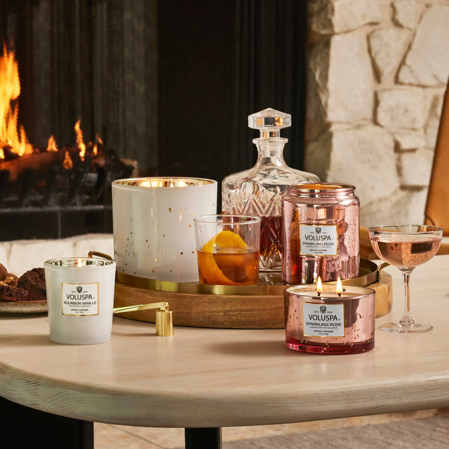 Voluspa Large Jars|Sparkling Rose