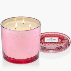 Voluspa 3 Wick Hearths + Luxe|Sparkling Rose