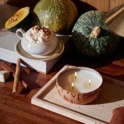 Voluspa Spiced Pumpkin Latte|3 Wick Tin|Spiced Pumpkin Latte