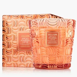 Voluspa Spiced Pumpkin Latte|3 Wick Hearths + Luxe|Spiced Pumpkin Latte