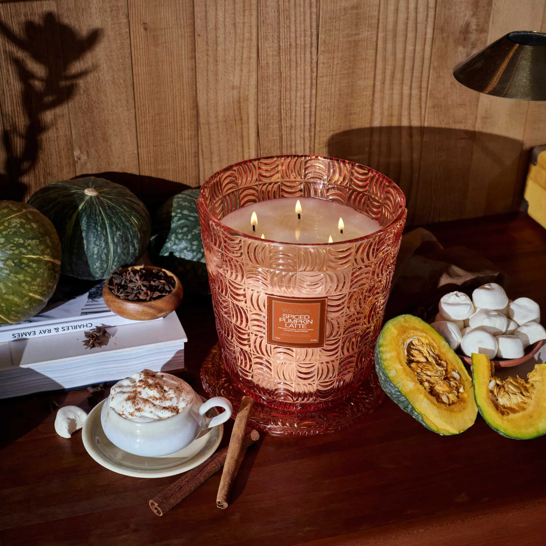 Voluspa Spiced Pumpkin Latte|5 Wick Hearths|Spiced Pumpkin Latte