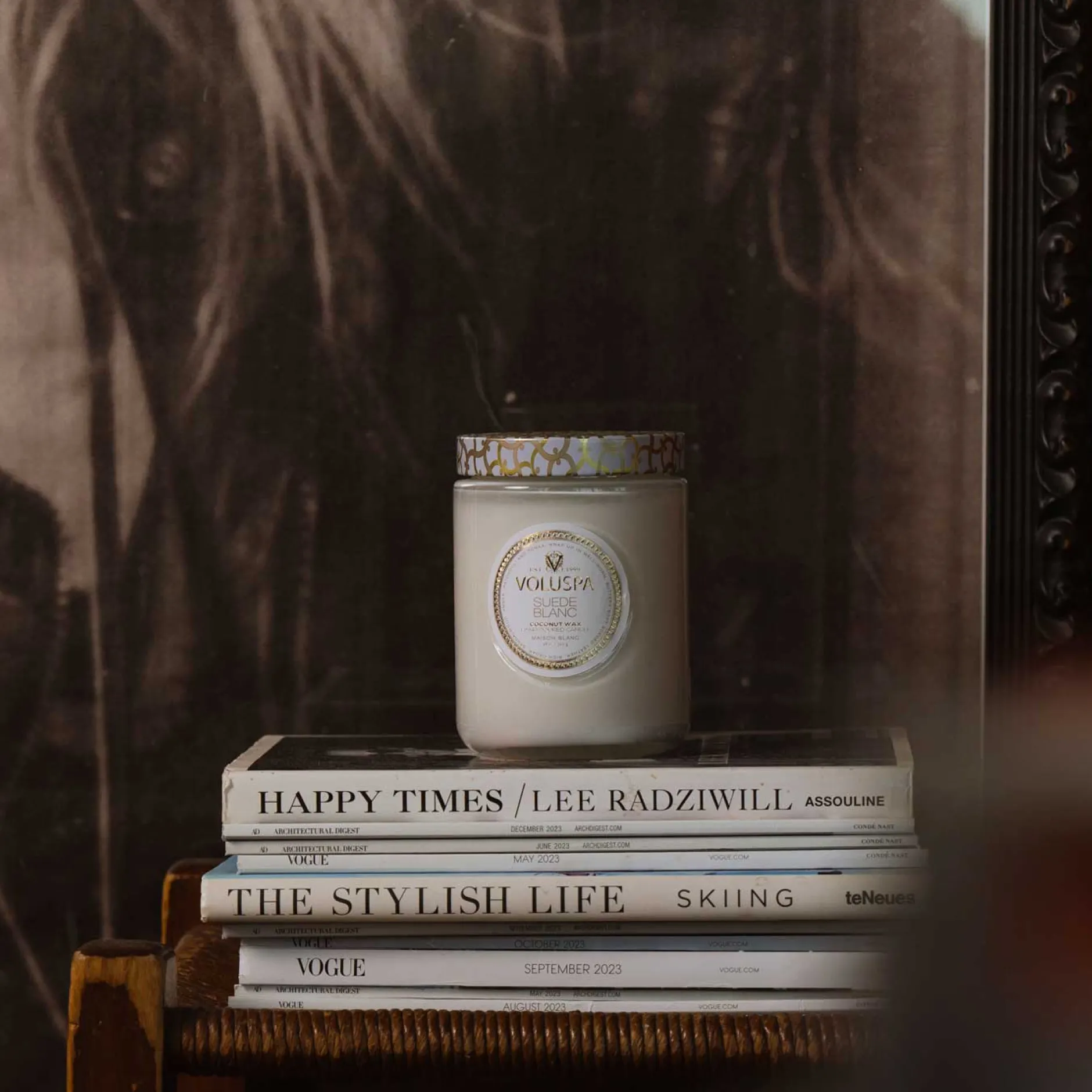 Voluspa Large Jars|Suede Blanc