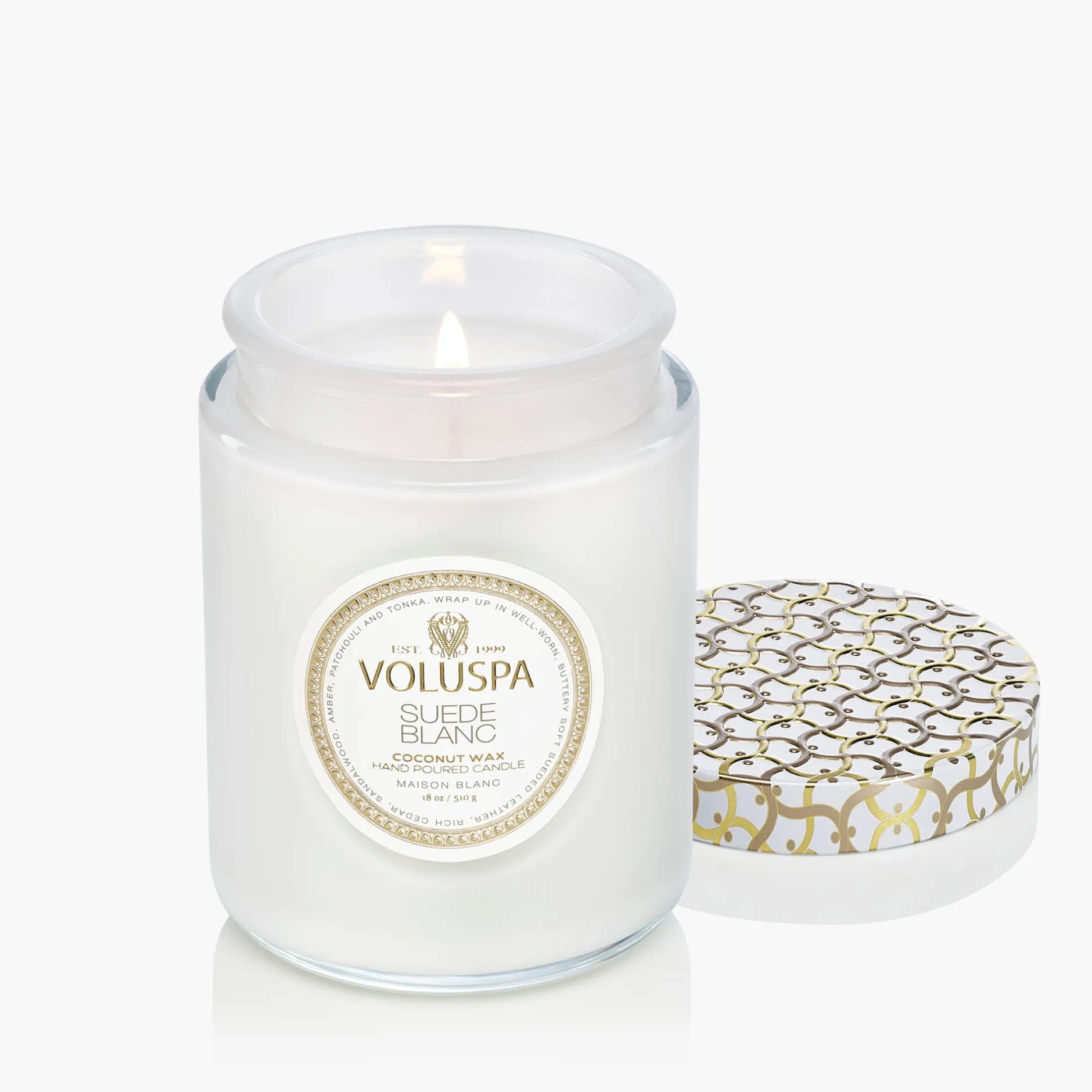 Voluspa Large Jars|Suede Blanc