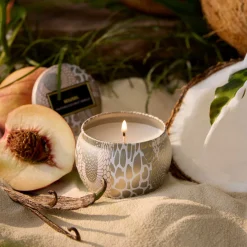 Voluspa Mini Tin|Tahitian Coconut Vanilla|Tahitian Coconut Vanilla