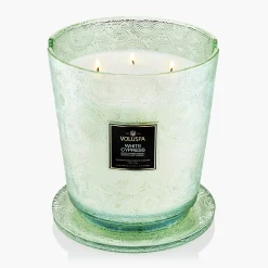 Voluspa White Cypress|5 Wick Hearths|White Cypress