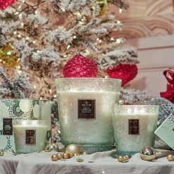 Voluspa White Cypress|3 Wick Hearths + Luxe|White Cypress