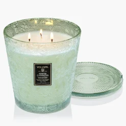 Voluspa White Cypress|3 Wick Hearths + Luxe|White Cypress