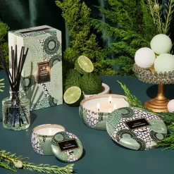 Voluspa Mini Tin|White Cypress|White Cypress