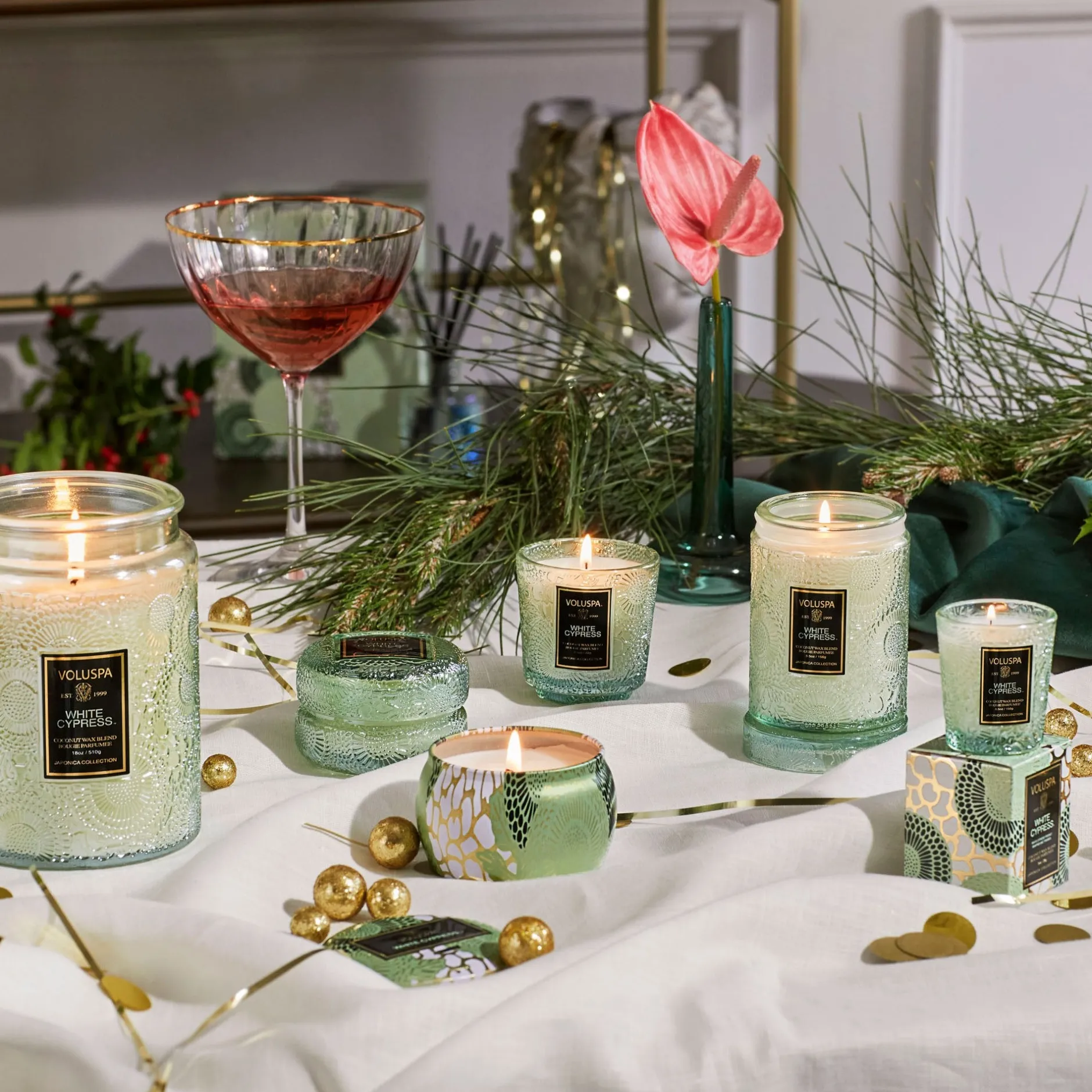 Voluspa Small Jars|White Cypress|White Cypress