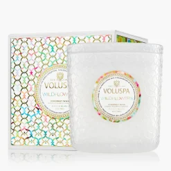 Voluspa 3 Wick Hearths + Luxe|Wildflowers