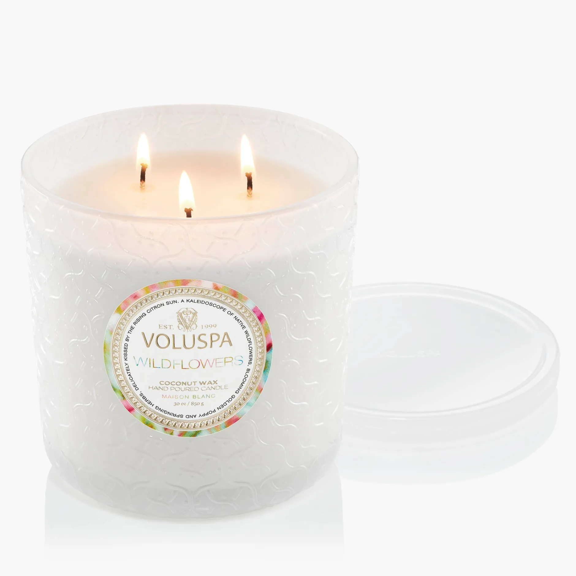 Voluspa 3 Wick Hearths + Luxe|Wildflowers