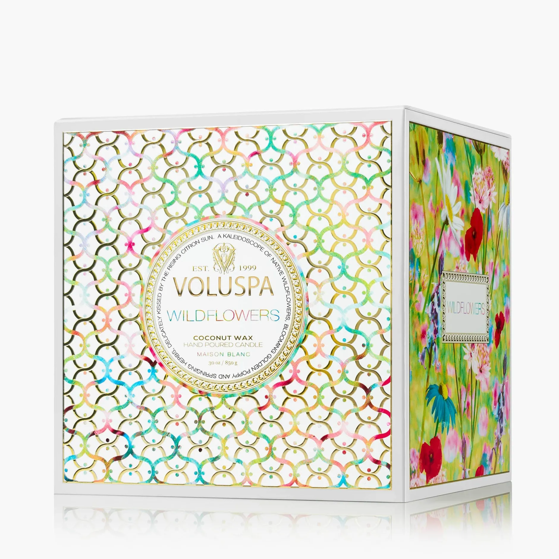 Voluspa 3 Wick Hearths + Luxe|Wildflowers
