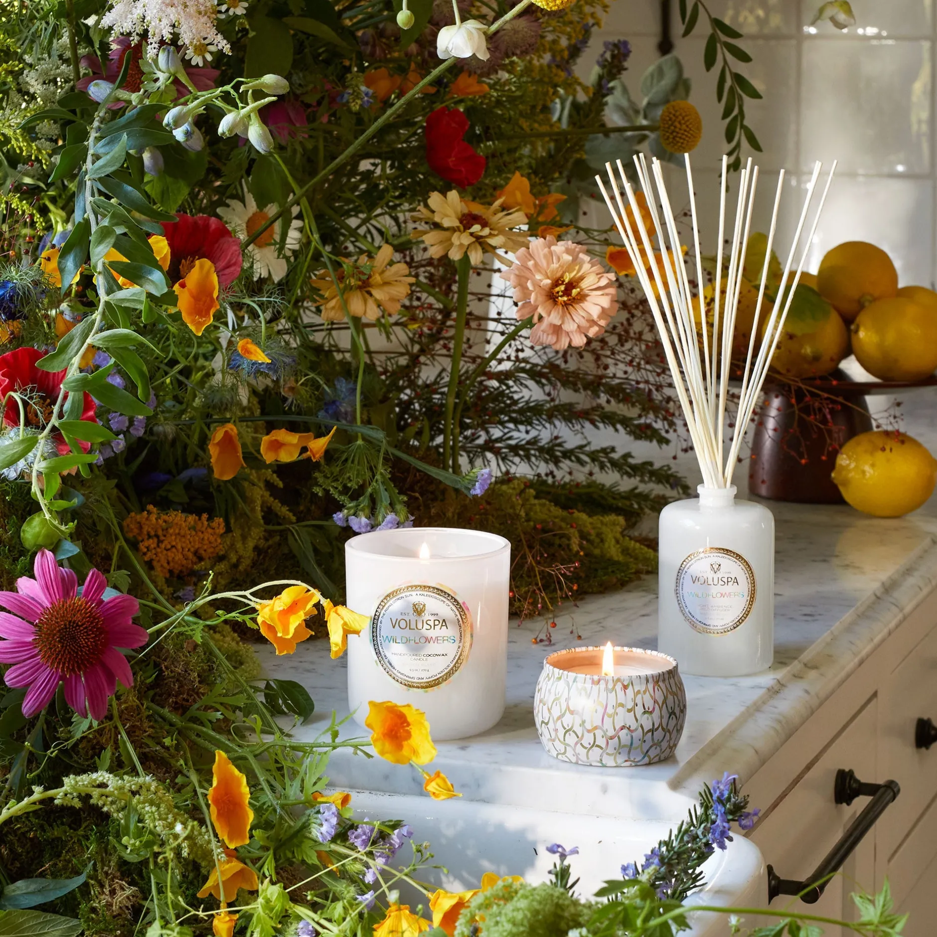 Voluspa Reed Diffusers|Wildflowers
