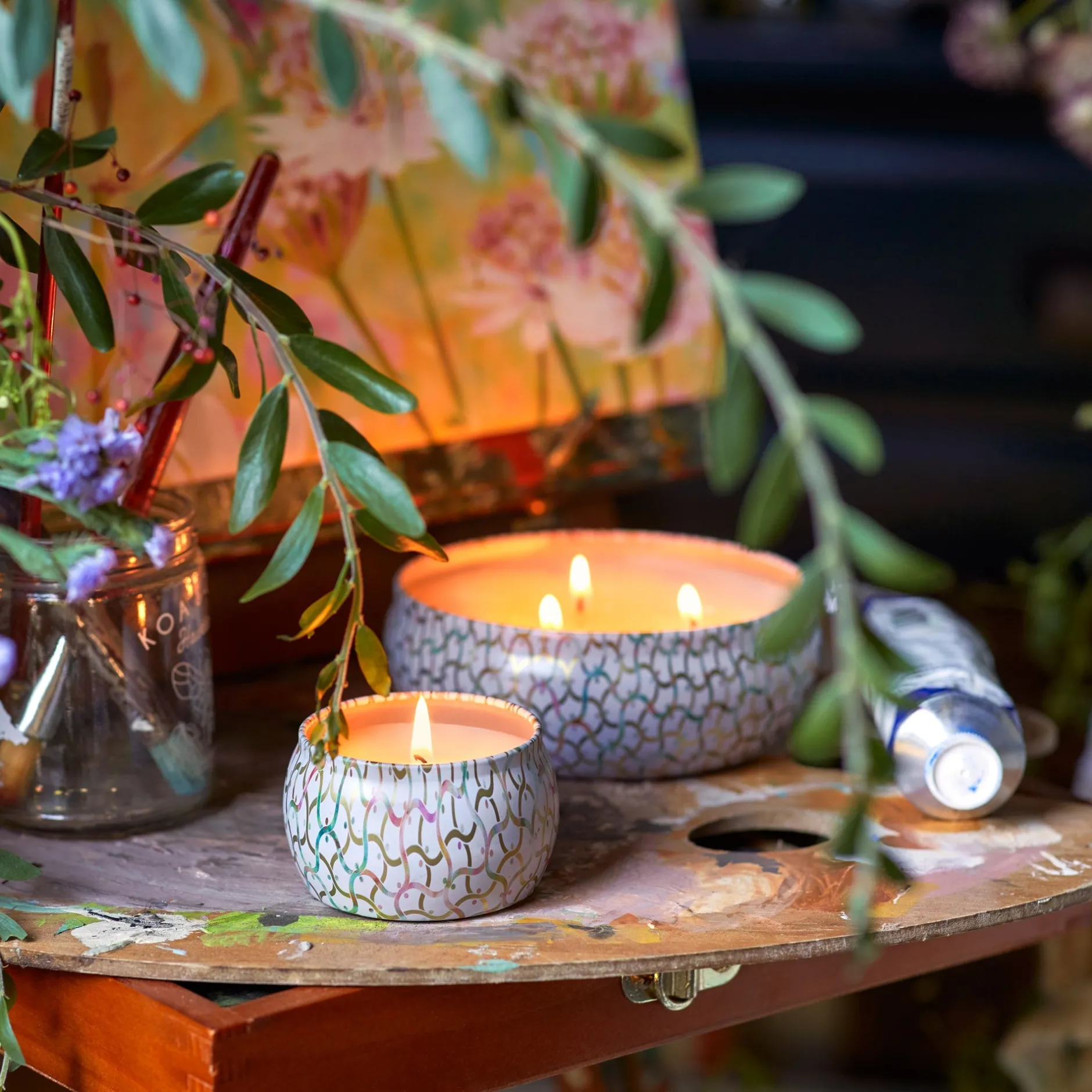 Voluspa 3 Wick Tin|Wildflowers