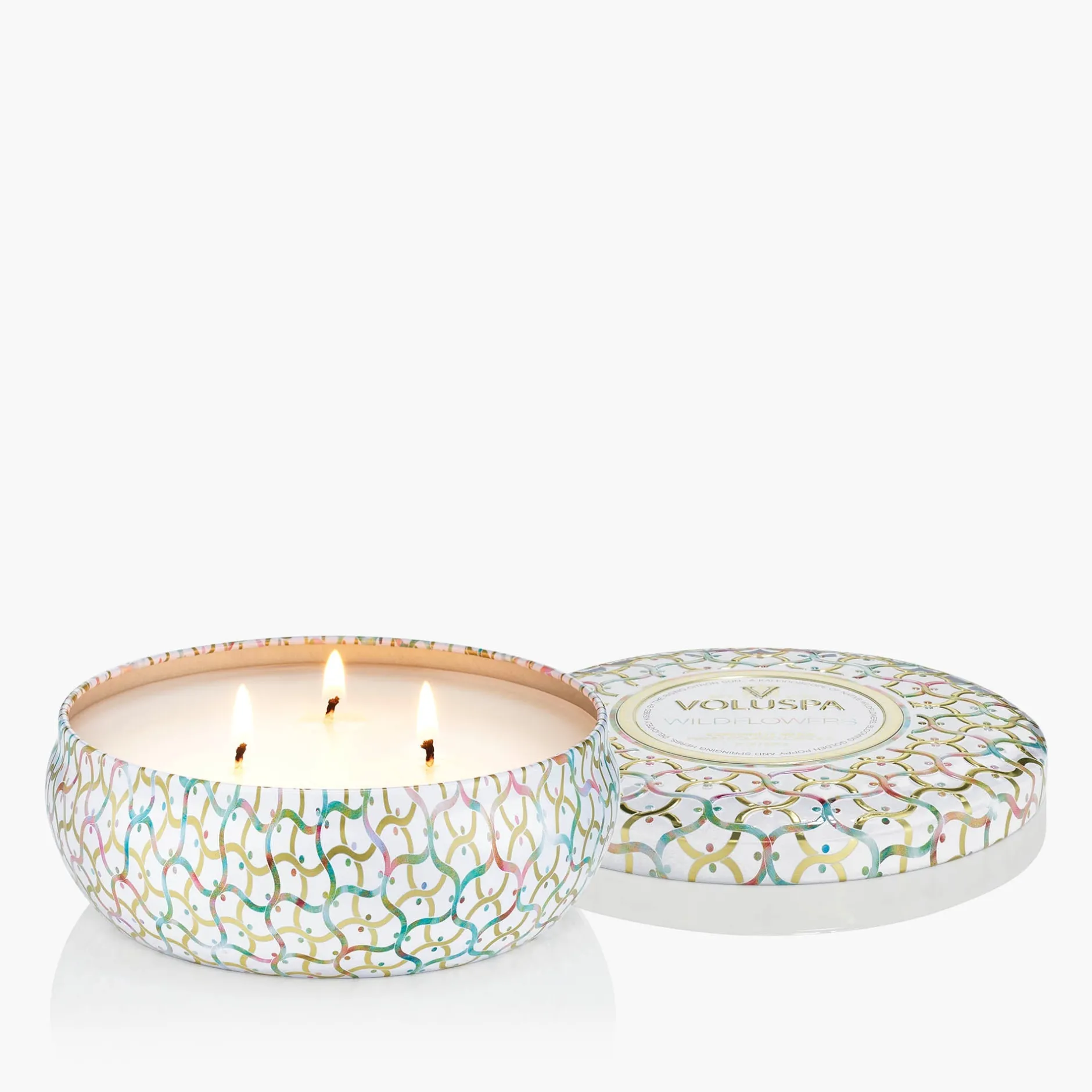 Voluspa 3 Wick Tin|Wildflowers